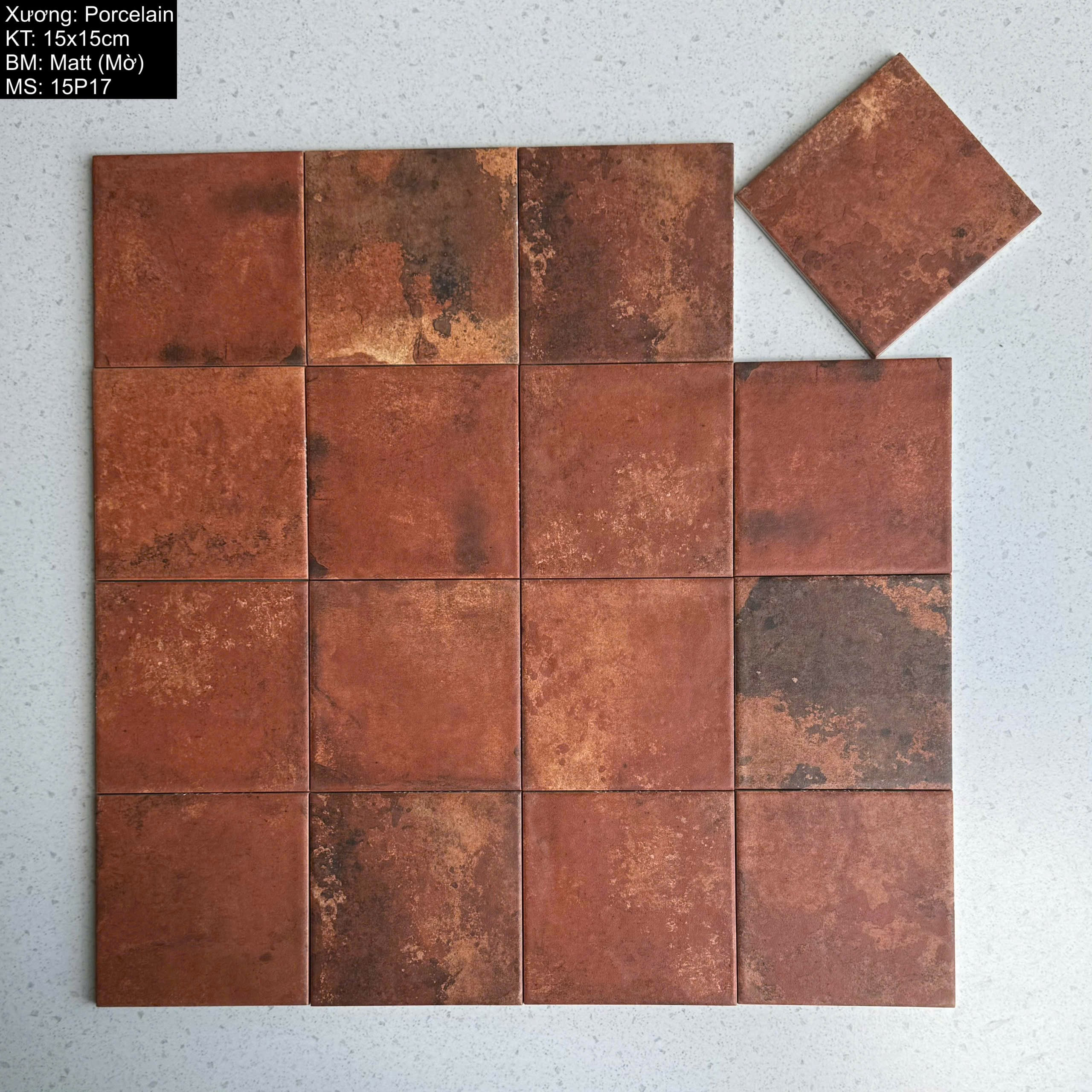Gạch giả cổ 150x150 mm 15p17